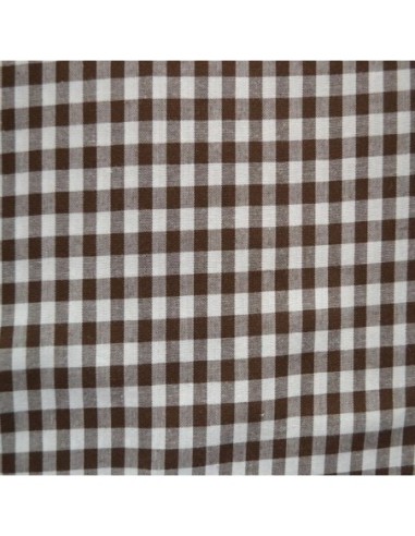 vichy noir, polyester, grands carreaux