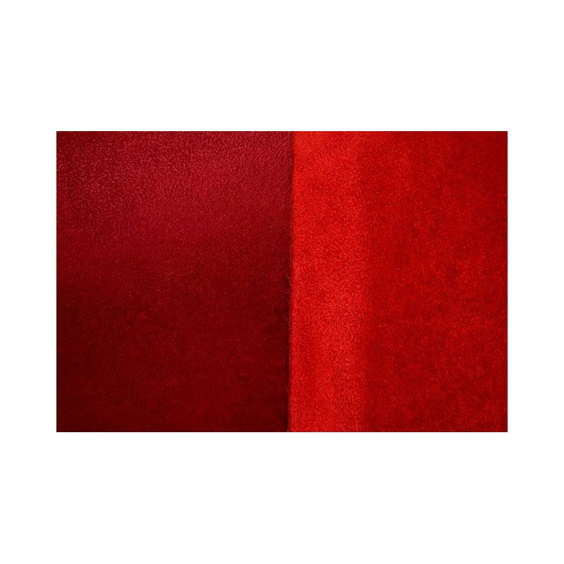 suedine rouge-bordeaux