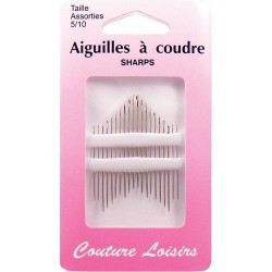 aiguilles à coudre tailles assorties 5/10