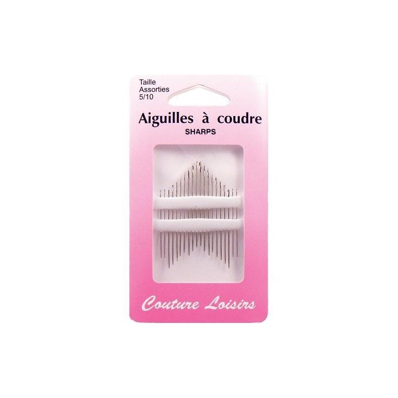 aiguilles à coudre tailles assorties 5/10