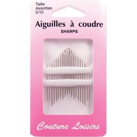 aiguilles à coudre tailles assorties 5/10