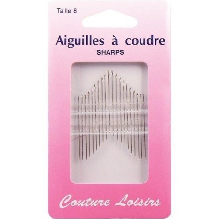 aiguilles à coudre sharps taille 8
