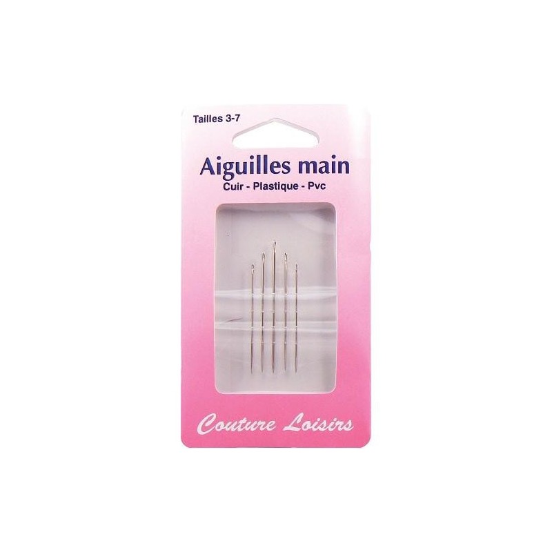 aiguille main cuir-plastique-pvc