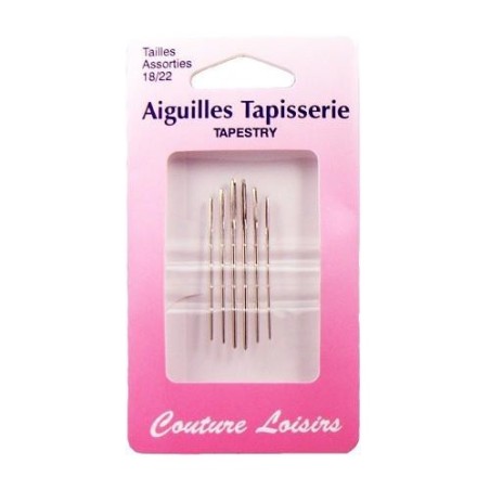 aiguilles tapisserie tailles assorties 18/22