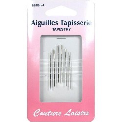 aiguilles tapisserie taille 24