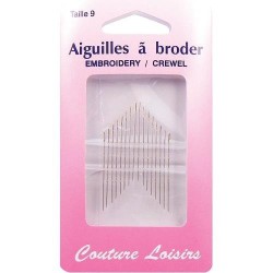 aiguilles à broder taille 9