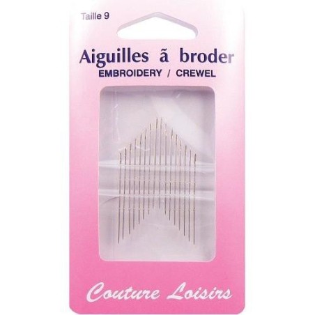 aiguilles à broder taille 9