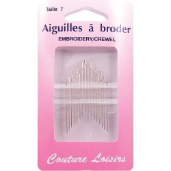 aiguilles à broder taille 7