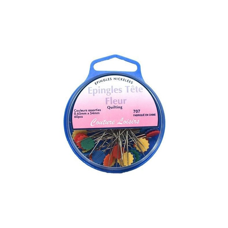 épingles tete fleur