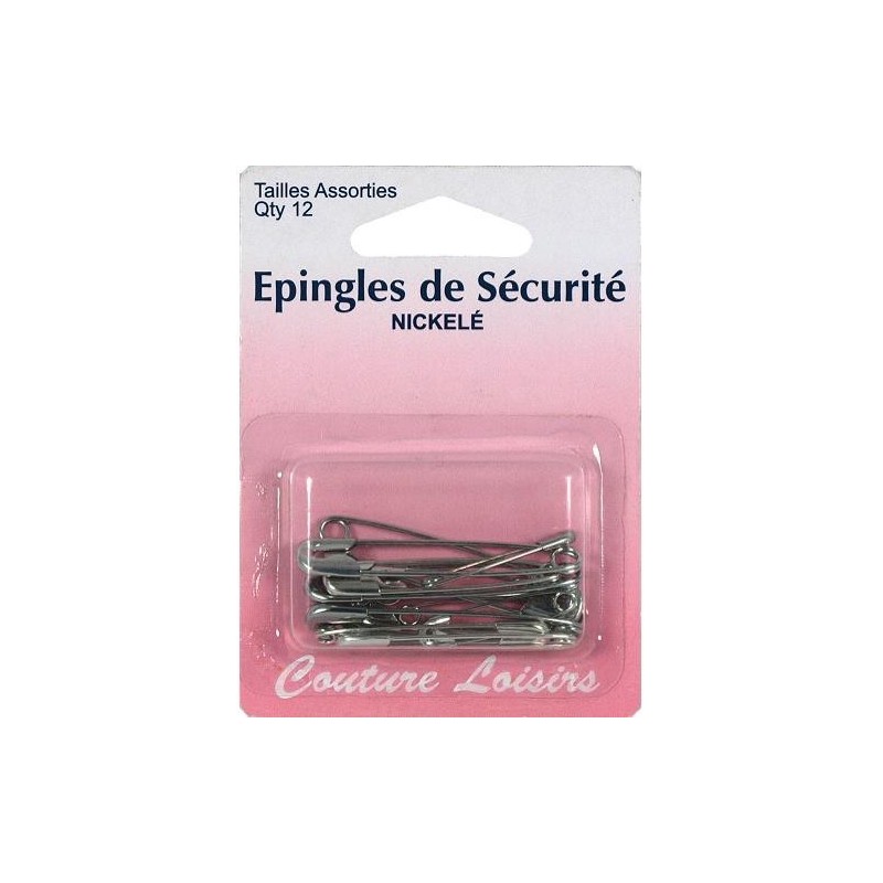 épingles de sècurité tailles assorties
