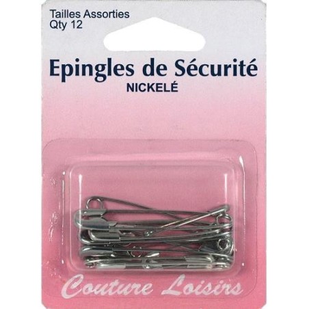épingles de sècurité tailles assorties