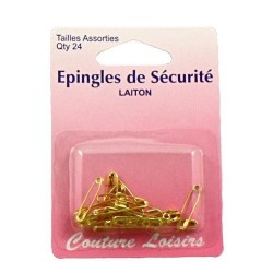 épingles de sécurité laiton tailles assorties