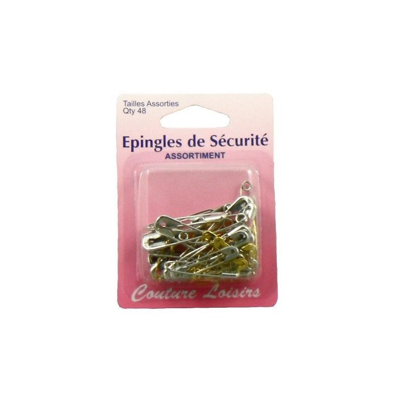 épingles de sécurité assortiment