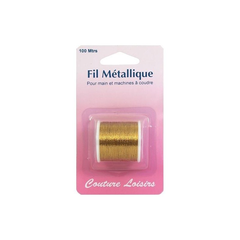fil métallique doré