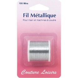 fil métallique argenté