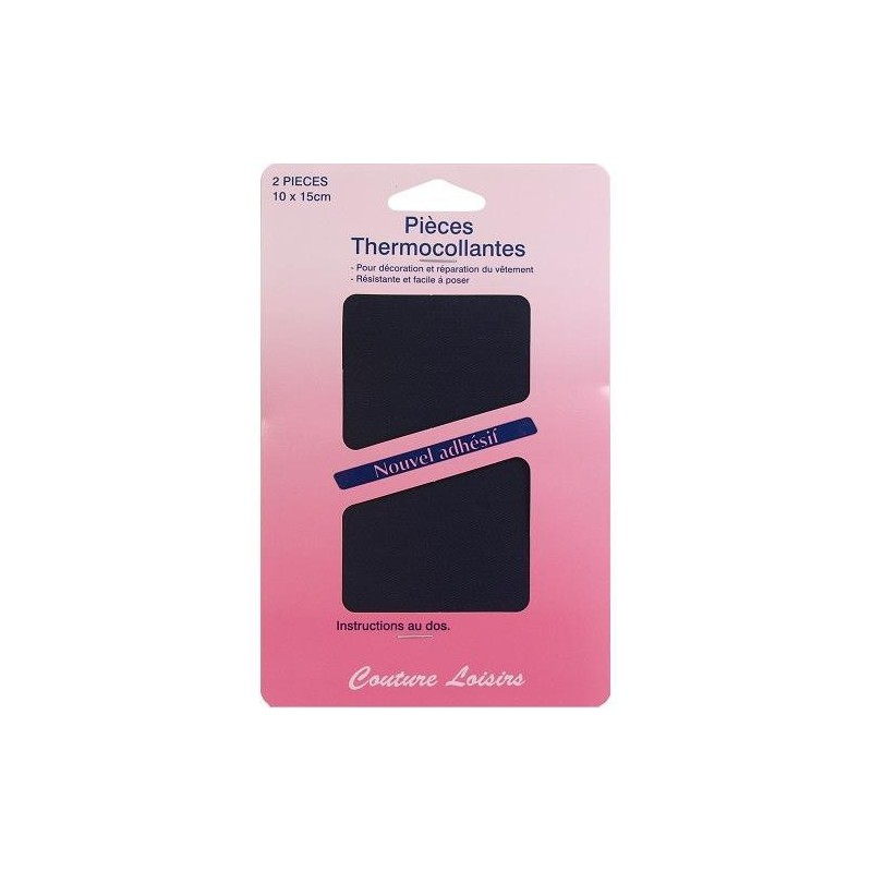 pièces thermocollantes bleu marine