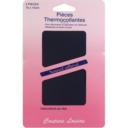 pièces thermocollantes bleu marine