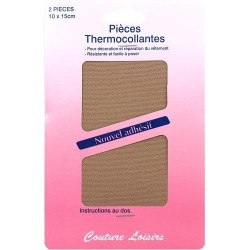 pièces thermocollantes beige