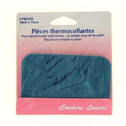 pièces thermocollantes jeans clair