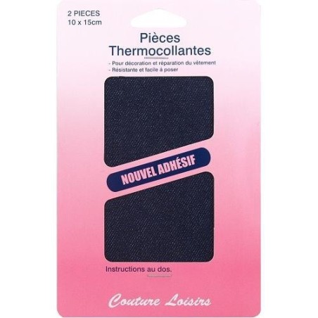pièces thermocollantes jeans fonce