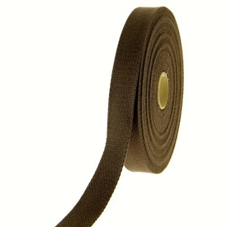 Sangle coton marron