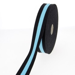 sangle coton noir et rouge