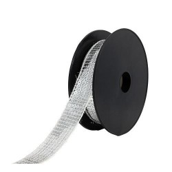 paillettes carre 20 mm argent