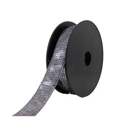 Paillettes carre 24 mm gris anthracite.