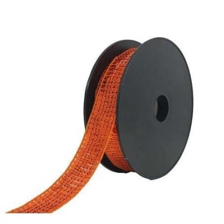 Paillettes carre 24 mm orange.