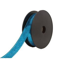 Paillettes carre 24 mm bleu turquoise.