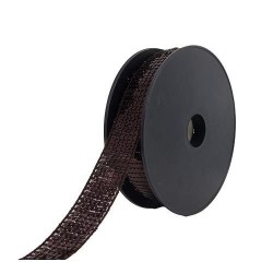 Paillettes carre 24 mm marron.