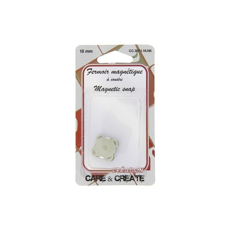 Fermoir magnétique à coudre ARGENT