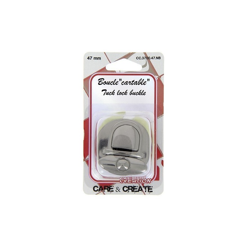 Boucle cartable 47 mm noir.