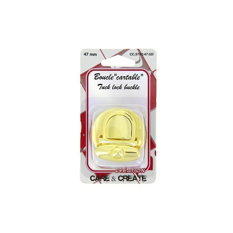 Boucle cartable 47 mm or.