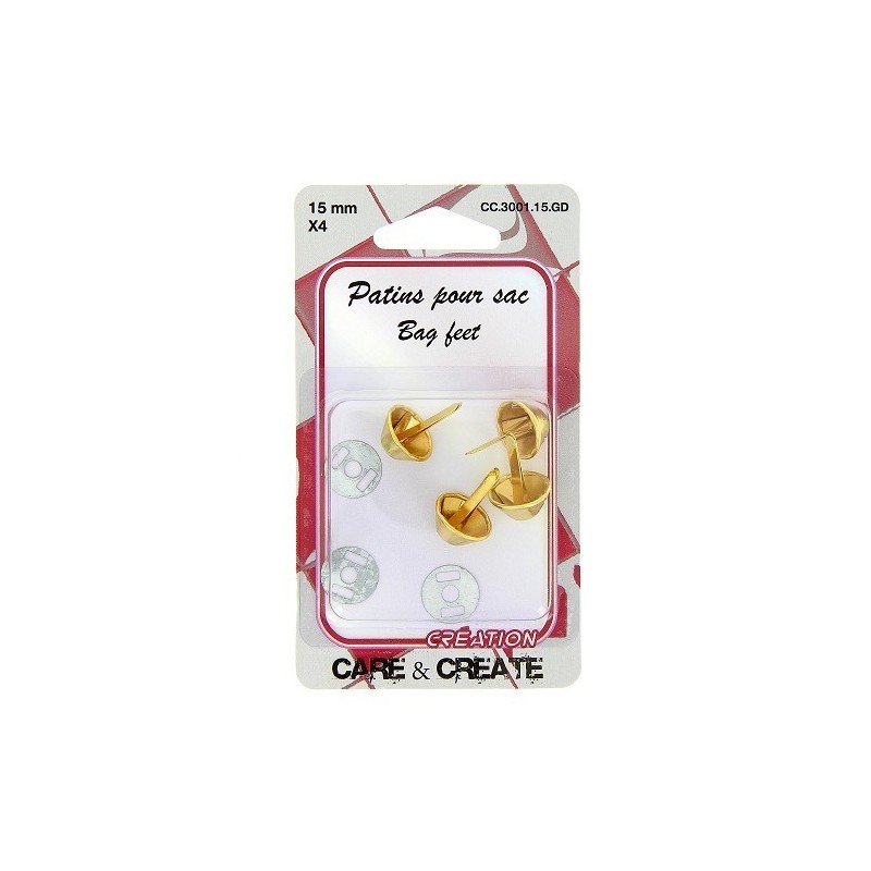 Pieds de sac 15mm or.