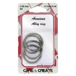 Anneaux rond 26mm noir.