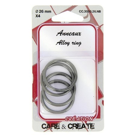 Anneaux rond 26mm noir.