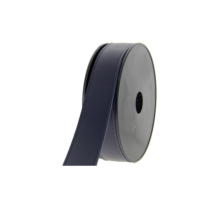 SANGLE SIMILI CUIR BLEU MARINE