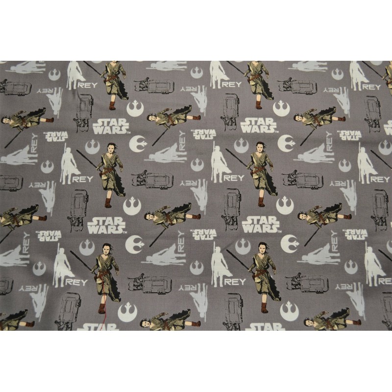 REY, STAR WARS (gris)