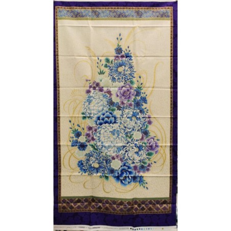 PANNEAU JAPPONAIS FLEUR MAUVE