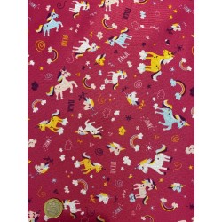 PUL licornes - TISSU IMPERMÉABLE