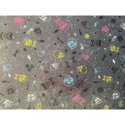 PUL têtes de mort - TISSU IMPERMÉABLE