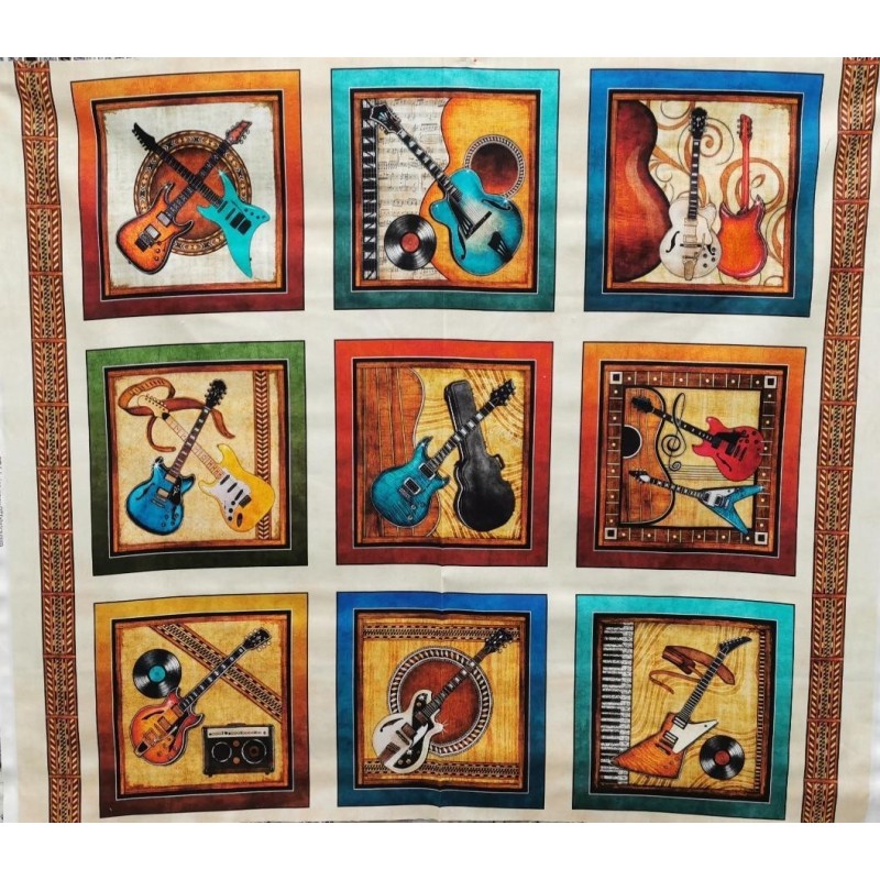 Panneau musique fond écru