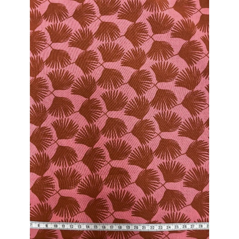 COTON 150 - Feuilles de palmier marrons