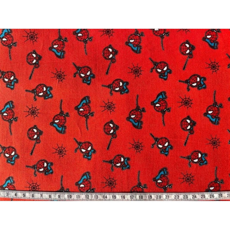 Spiderman kawai fond rouge