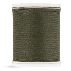 Fil polyester 500m kaki foncé