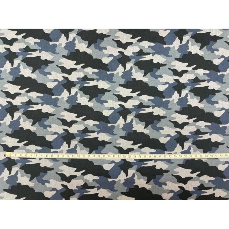COTON 150 - Camouflage bleu