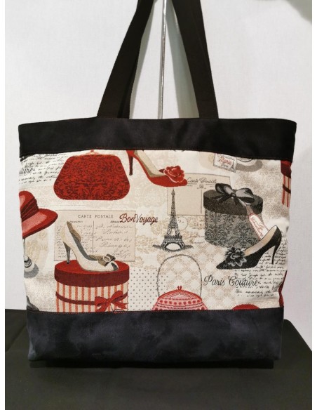 patron, sac à main, sac jack, bi-matière, fiche explicative