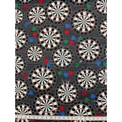 PATCH - Fléchettes fond noir