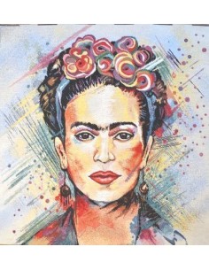 carré, jacquard, coussin, sac, frida kahlo